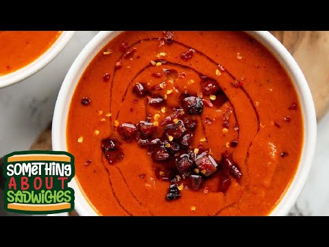 Spicy Roasted Red Pepper Soup