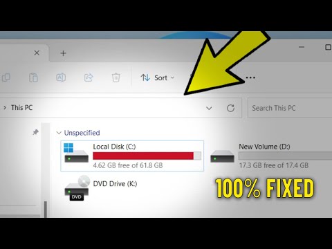 Fix C Drive Full & Showing Red Bar Issue in Windows 11 / 10 /8/7 | How To Clean Local Disk c ✅