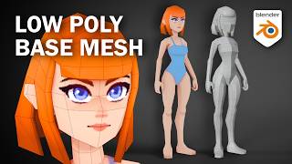 Low Poly Female Mesh from Scratch