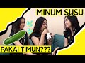 MINUM SUSU PAKE TIMUN CHALLENGE MINUM SUSU