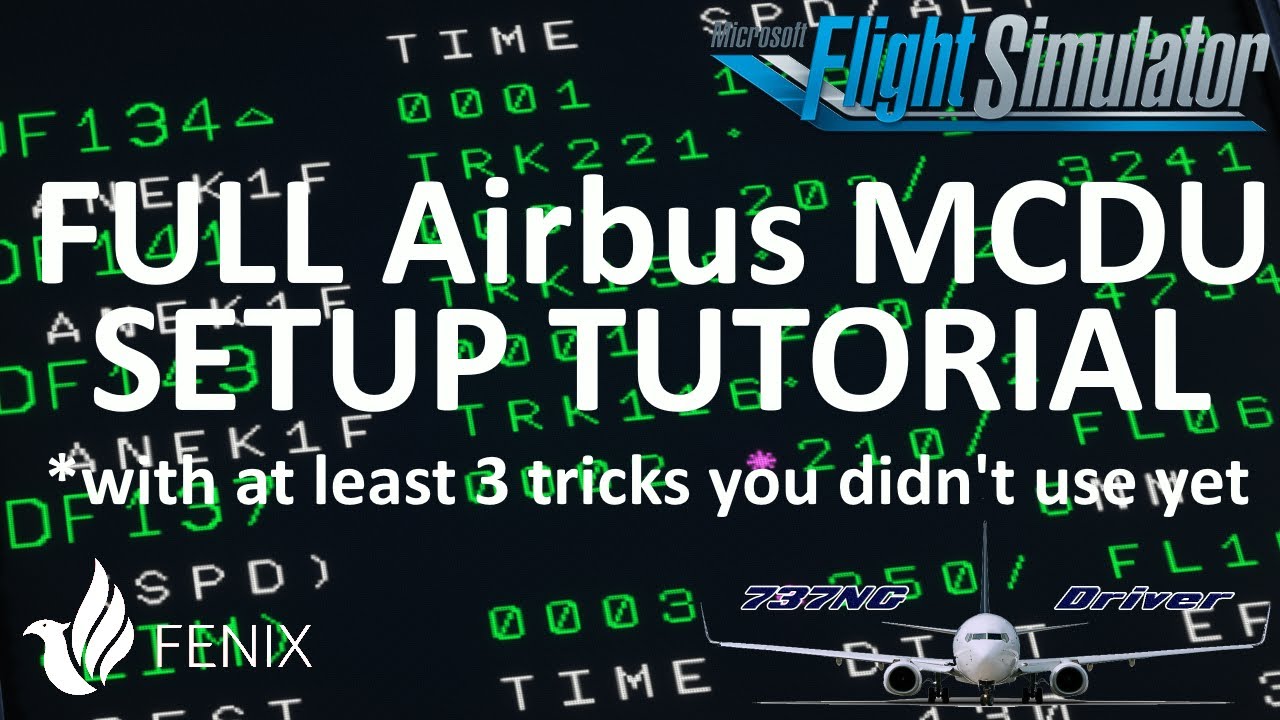 Airbus Type Rating: FULL MCDU Setup Tutorial | Real Airline Pilot
