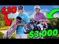 Playing a Golf Match - $30 Clubs VS $3000 Clubs