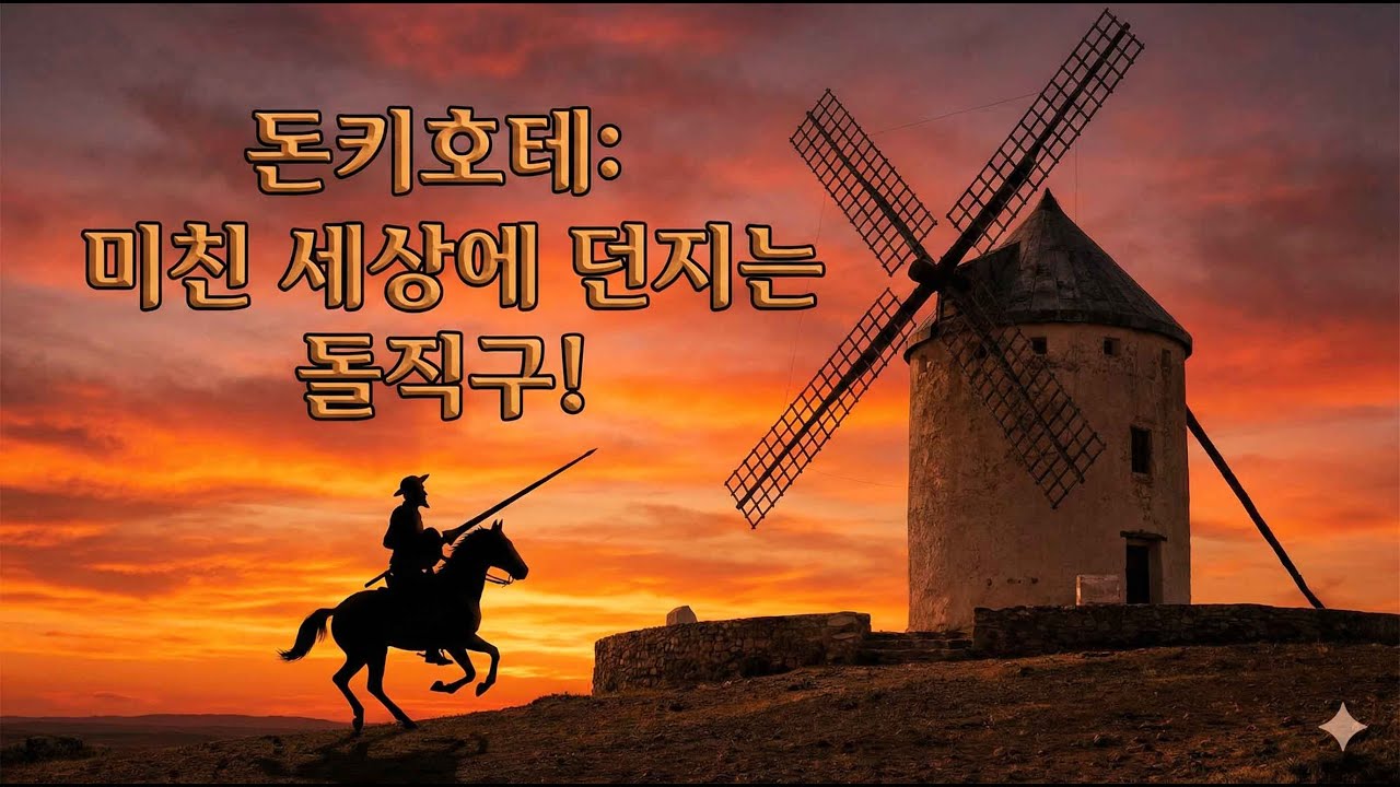 [돈키호테] 미친 세상에서 제정신으로 살기? 400년 전 그 남자가 던진 돌직구!