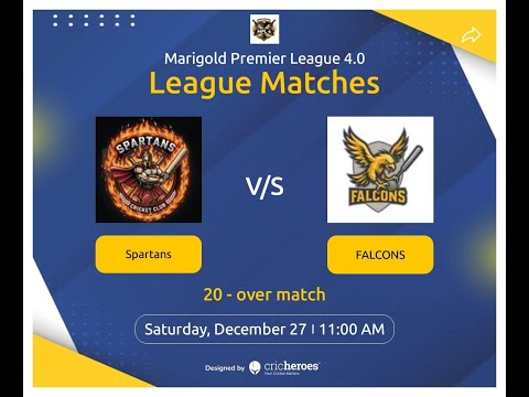 MARIGOLD PREMIER LEAGUE SEASON - 4 || ( SPARTANS v/s ALL STARS ) ||