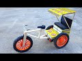 How To Make MatchBox Cycle RickShaw MatchBox Crafts DIY At Home From DC Motor