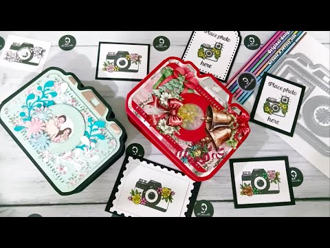 NEW RELEASE 2025|CAMERA ALBUM METAL DIE SET- #Alinacutle #AlinaCraft #papercraft #amazon #minialbum