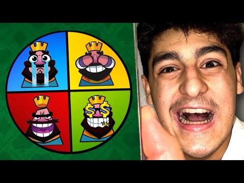Beating Clash Royale But With A Mystery Wheel