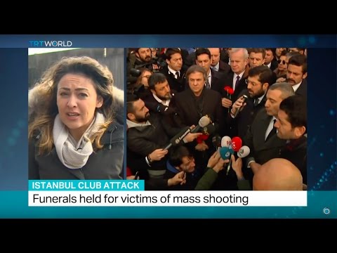Istanbul Club Attack: Funerals held for victims of mass shooting