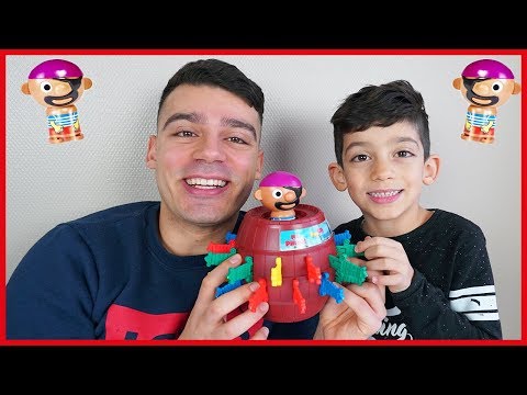 Playing with the Pop Up Pirate Kids Toy