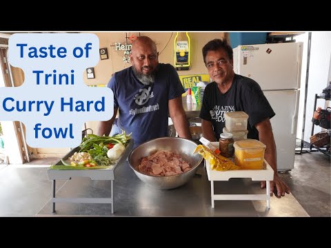 Taste of Trini. Curry Hard Fowl with my Recipe for Dhal. It's the Flavors off Trinidad.