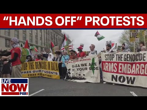 Video | 'Hands Off' Anti-Trump protest in Washington D.C.  | LiveNOW from FOX