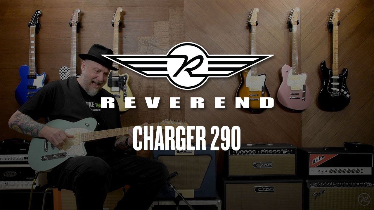 Reverend Charger 290 Electric Guitar - Midnight Black