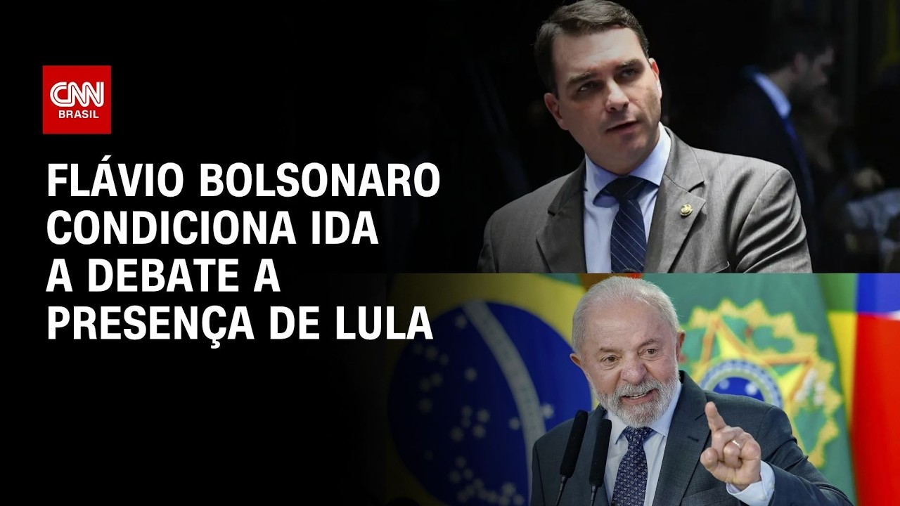 Flávio Bolsonaro condiciona ida a debate a presença de Lula; entenda | CNN PRIME TIME