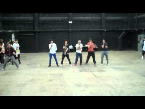 JLS Choreographer Leon Petit - One Direction & JLS Rehearsal