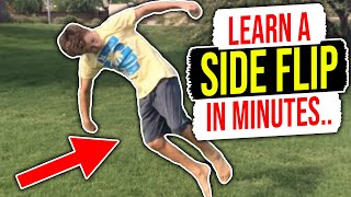 How To Do A Side Flip For Beginners!