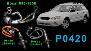Catalytic converter and oxygen sensor replacement P0420 2007 Subaru Outback