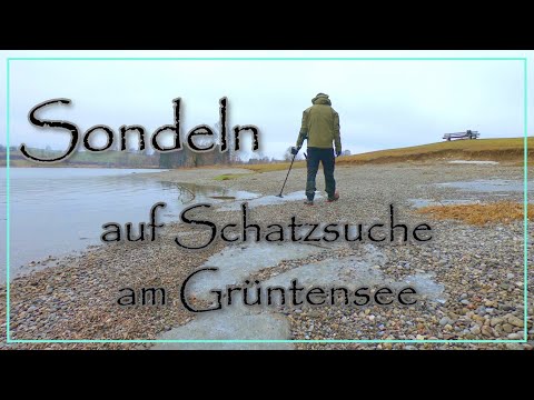 Sondeln mit Metalldetektor auf Schatzsuche am Grüntensee 2021 #schatzsuche