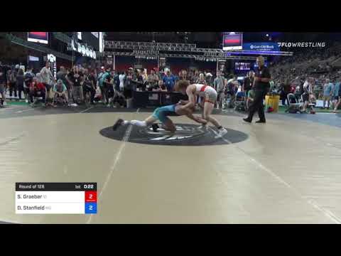 126 Lbs Round Of 128 - Simon Graeber, Idaho Vs Drew Stanfield, Missouri 76dc