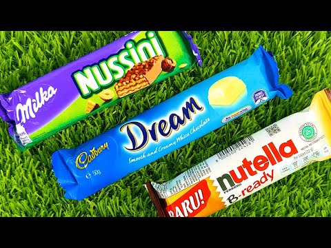 Chocolate Unpacking ASMR 🍫 | Cadbury Dream White Chocolate, Nutella B-Ready - Lot's of Candies