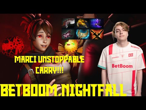 Dota 2 Pro Full Gameplay - BetBoom.Nightfall’s Marci is UNSTOPPABLE! Insane Safelane Carry Gameplay