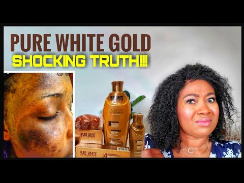 ESTHETICIAN REVIEW PURE WHITE GOLD GLOWING CREAM| SHOCKING TRUTH//SIDE EFFECTS