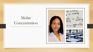 Molar Concentration | Mole | Millimole | Micromole