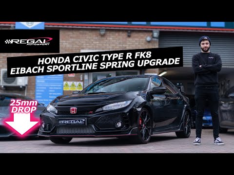 Civic Type R FK8 Eibach Sportline Springs [with before & afters]