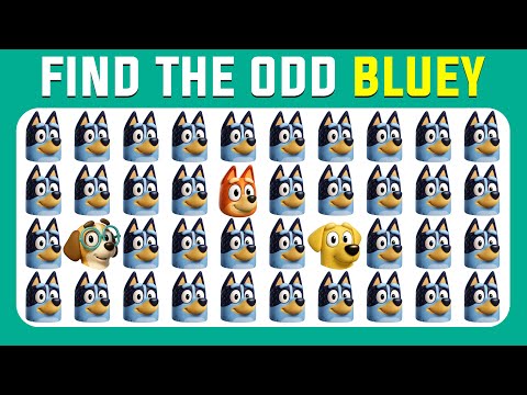 Find the ODD One Out - Bluey Edition| Easy, Medium, Hard