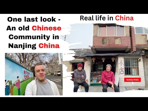 Uma última visão da vida numa comunidade chinesa em Nanjing, China