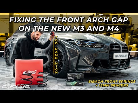 The new M3 and M4 ride height SUCKS! Eibach Front Spring Kit + Spacers Install + Comparison