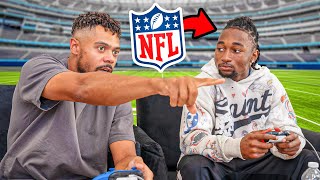 I Trained An NFL Player For A DAY!