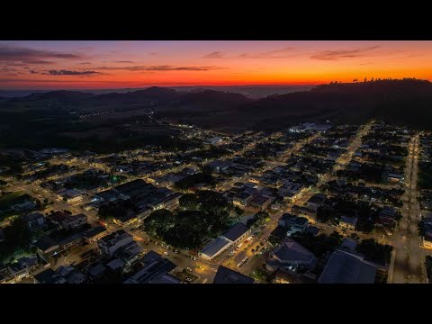 Imagens aéreas de drone no pôr do sol em Caibi SC 05/06/26❤️