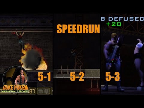 Duke Nukem: Manhattan Project speedruns - 3 ILs (Ch.5 - Fearsome Factory) - any% Hard