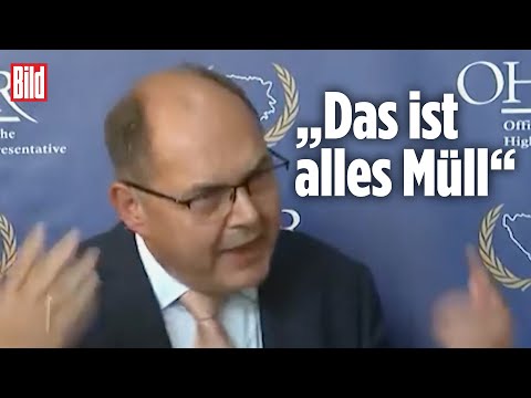 CSU-Politiker Christian Schmidt rastet vor der Presse aus