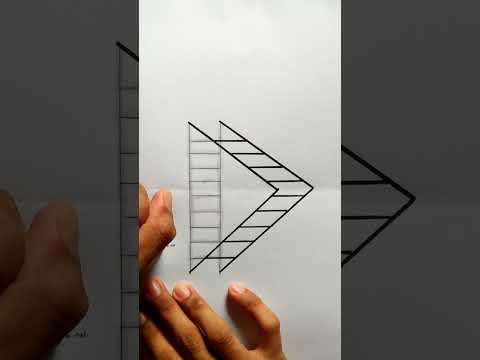 EASY 3D!! Ladder |how to draw 3d #3ddrawings
