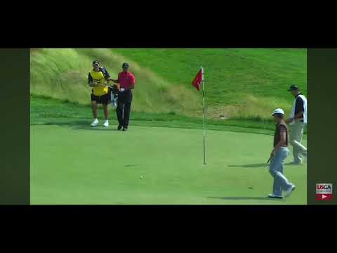 Tiger Woods 2007 US Open at Oakmont Final Round Front Nine Every Shot