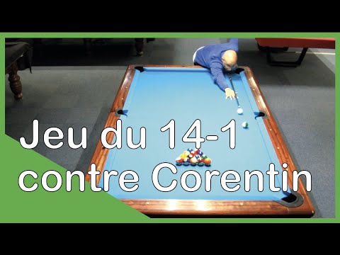 Match de billard américain au jeu du 14-1 contre Corentin (27 février).