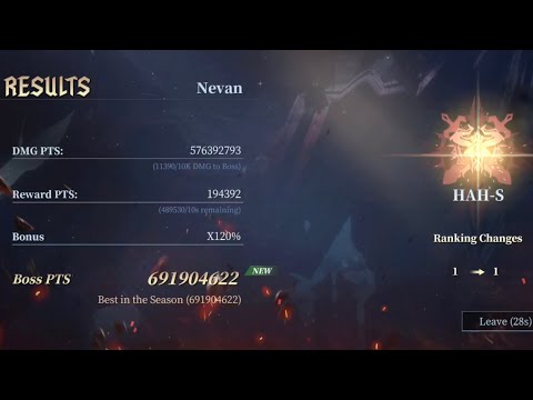Devil May Cry Peak Of Combat Asia: Deleting Nevan in HAH-S Boss Hunt without Checkmate (691M Pts)