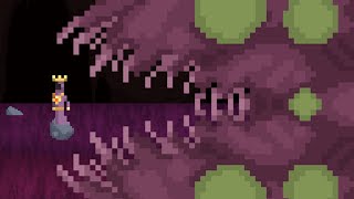 How to easily defeat the tiny maggot boss in Noita
