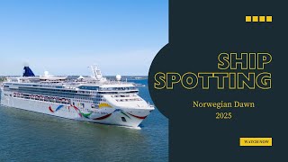 Ship Spotting: Norwegian Dawn Departure from Port of Helsinki 2025 – Stunning 4K Drone Views