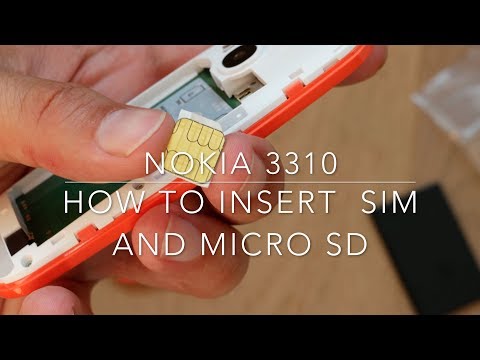How to insert SIM and micro SD card in Nokia 3310