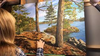Painting time-lapse Video