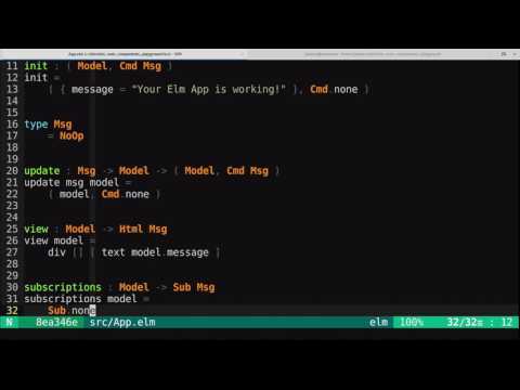 Web components in Elm.