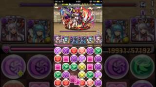 【パズドラ】強化されたサツキちゃんで闘技場1いってみました 天魔の月龍喚士・サツキ
