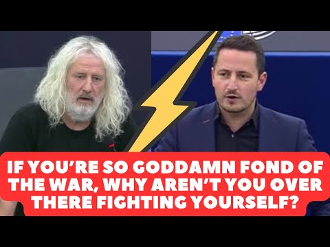 'We’re accused of being Putin puppets' - MEP Mick Wallace- speech from 15 Mar 2023