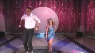 Helio Castroneves &amp; Chelsie Hightower dancing  Jive on The View 10 11 12