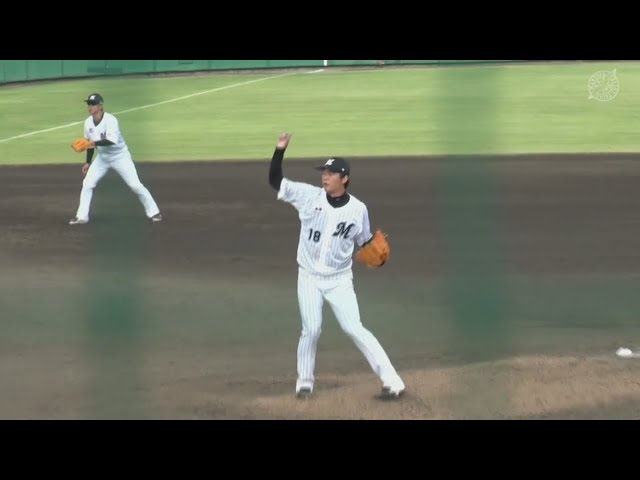 【ファーム】エースナンバーの復帰登板!! マリーンズ・二木康太 1イニング無失点2奪三振の好投!! 2023年8月19日 千葉ロッテマリーンズ 対 埼玉西武ライオンズ