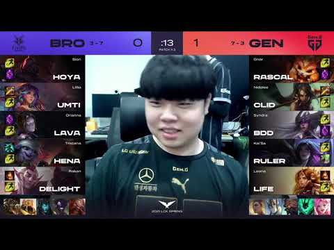 LCK Match 53 BRO vs. GEN Game 2 | LCK Spring 2021 W6D2  Fredit Brion vs. Gen.G Esports  W6D2 G2