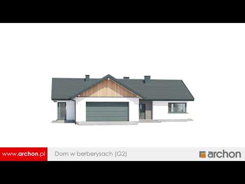 Dom w berberysach (G2) – 118m2, 5 pokoi I ARCHON+ Projekty Domów