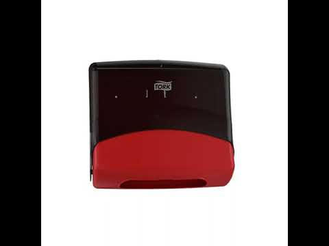 Dispenser Tork W4 654008 til top-pak rød og sort